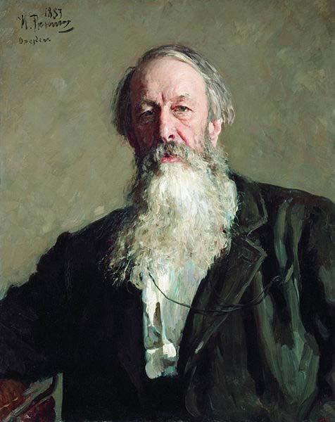 Ilya Repin Vladimir Stasov oil painting image